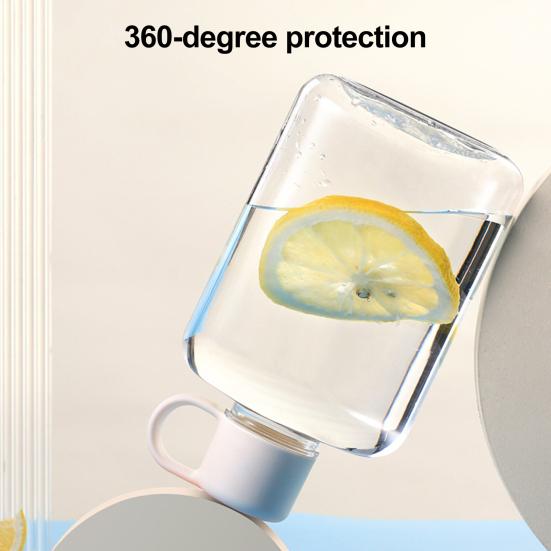 Water Cup 360/500ml Flat Water Bottle BPA Free Portable Pocket Size Water