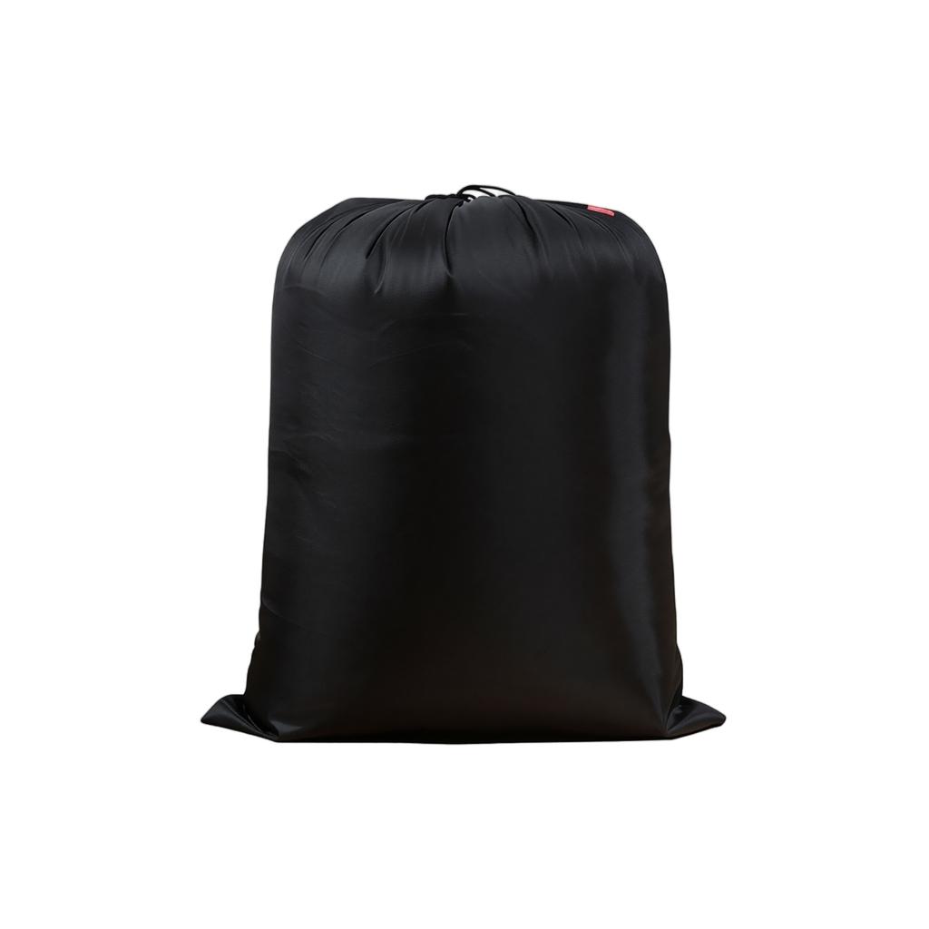Black Drawstring Storage Bag, Foldable for Travel Home
