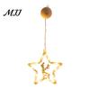 No Drill Glass Wall Decor LED Christmas Star Window Light, Tree Letter Suction Cup Hanging Lamp Versatile Party Venue Decorations for