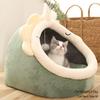 Pet Tent Cave Bed for Cats Small Dogs Self-Warming Cat Tent Bed Cat Hut Comfortable Pet Sleeping Bed Foldable Removable Washable