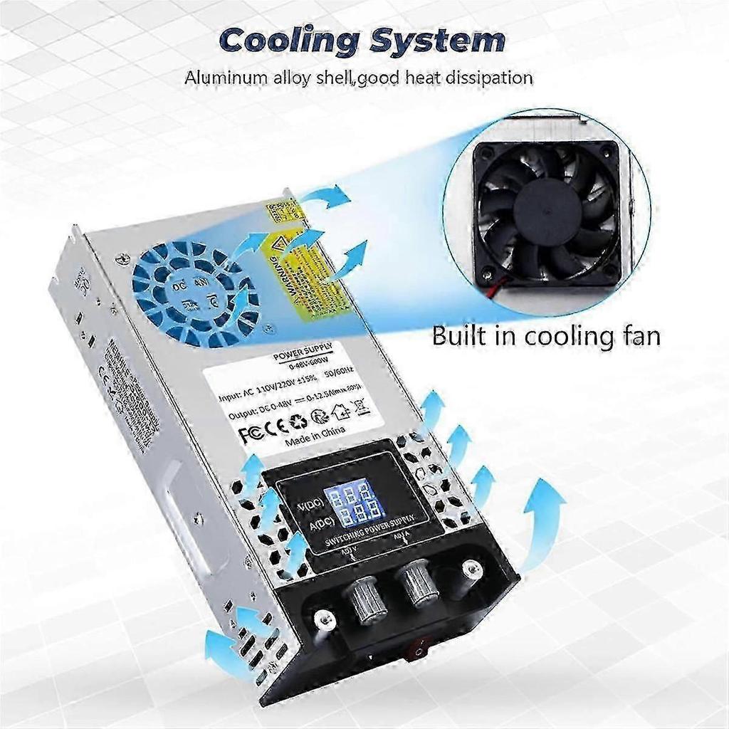 Convertitore AC-DC 2025 Alimentatore DC 60V Regolabile 0-60V 0-10A SMPS Massimo 600W Alimentatore Switching