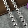 Fashion Gift Jewelry S925 Silver Plated 8MM Ball Bead Necklace