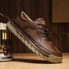 Fashion Lightweight Men's Casual Leather Shoes Comfortable Walking Shoes Suitable for Daily Wear Hiking Shoes Treking Footwear Sneakers