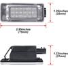 2x 18-LED Black License Plate Lights for Nissan Serena C27 (2016-2019)