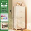Cream Multi-Layer Off-White Shoe Cabinet - Space-Saving Hallway Storage Rack