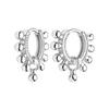 925 Silver Ear Needle Vintage Sun Hoop Earrings for Women Punk Hip Hop Sun Flower Big Earrings Fashion Jewelry Gifts