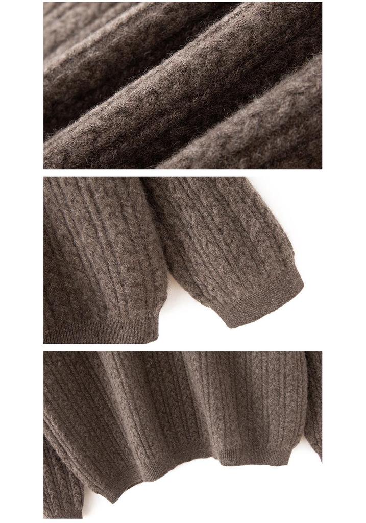 Women's Casual Loose-Fit 100% Cashmere Knit Sweater - Autumn & Winter Style