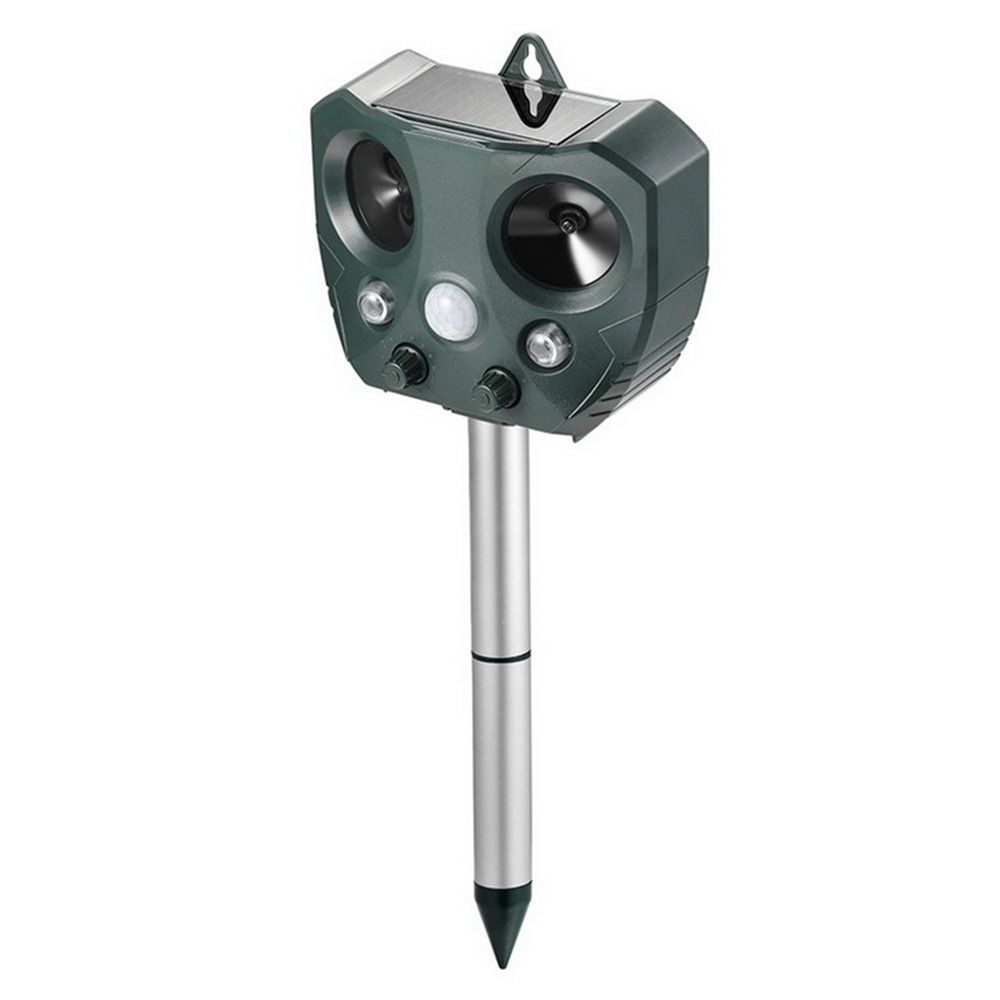 Outdoor Solar Powered Garden Cat Bird Ultrasonic Pest Control Dog Chaser Animal Repeller Repellent