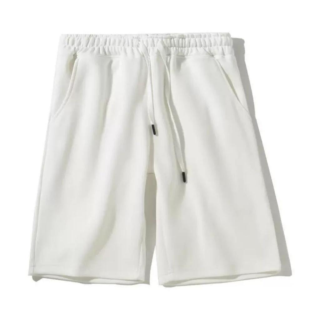 Pantaloncini Sportivi in Cotone a Gamba Larga Donna Estate Casual Larghi Studente Dritti Monocolore Pantaloni a Cinque Punti