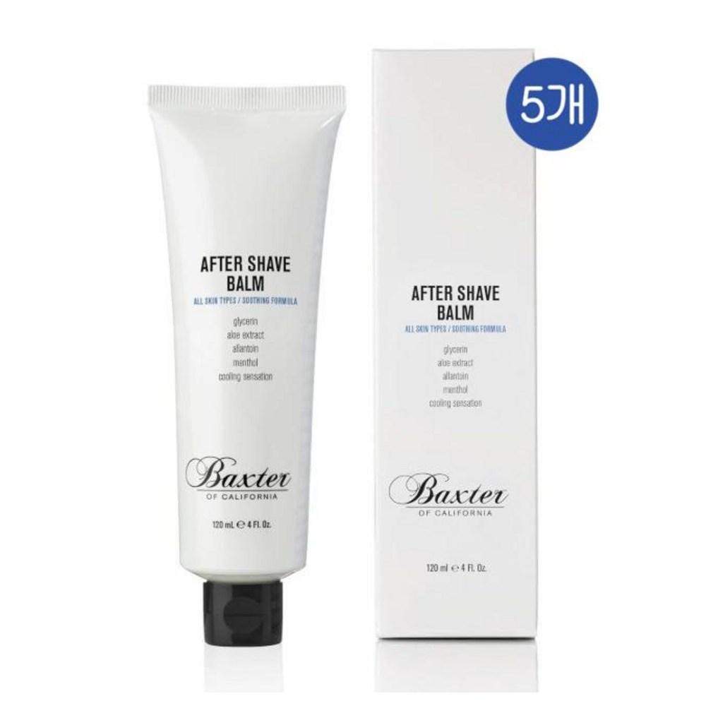 Baxter California After Shave Balm Men's After Shave Soothing Balm Alcohol-Free of 5 pcs 120ml