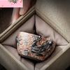 120 ml handgefertigte Teetasse aus Keramik mit Drachenmuster, Rock Mine Master Cup, Goldspitze, persönliche Teetasse, Jianzhan-Trinkgeschirr, Geschenkbox