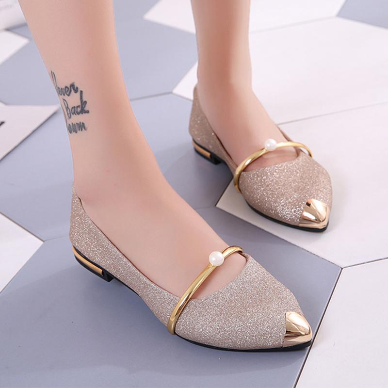 

Новые весенние женские лоферы на плоской подошве, модные блестящие платья, сандалии с острым носком, дизайнерская повседневная мягкая женская обувь Mujer