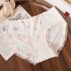 Plus Size Girl Cute Comfortable Cotton Antibacterial Extended Crotch Student Briefs