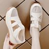 4cm Summer New Flat-bottomed Non-slip Breathable Shoes Comfortable Mesh Hollow Soft Bottom Plus Size Sandals Women