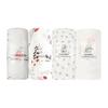 Swaddle Gauze Baby Bath Towel Newborn Baby Blanket Nursing Cape Baby Swaddle Baby Gift Set of 4 120*120cm 100% Cotton Girls Set of 4