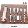 3D Stainless Steel Jelly Flower Piping & Carving Tool for Baking