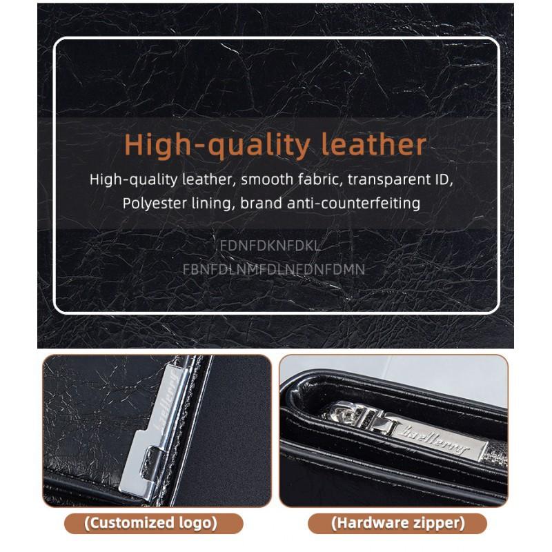 New Men's Short Wallet European American Retro Business Small High-end Zipper Zero