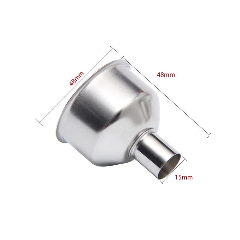 2Pcs Stainless Steel Funnel Portable Mini Small Mouth Funnels Bar Wine Flask Universal Long-mouth Conical Kitchen Oil Funnel