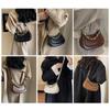IELGY Women's Fashion Chain Underarm Bag, Versatile One-Shoulder Commuter Textured Tote