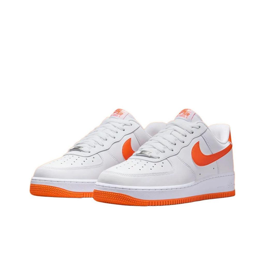Nike Sneakers Unisex Air Force 1 07 Arancione Sicurezza Bianco FJ4146-109