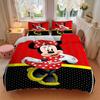 Minnie Mouse Celebration Print 3Pcs Bedding Setduvet Cover With 2 Bedropillowcase Home Birthday Gift