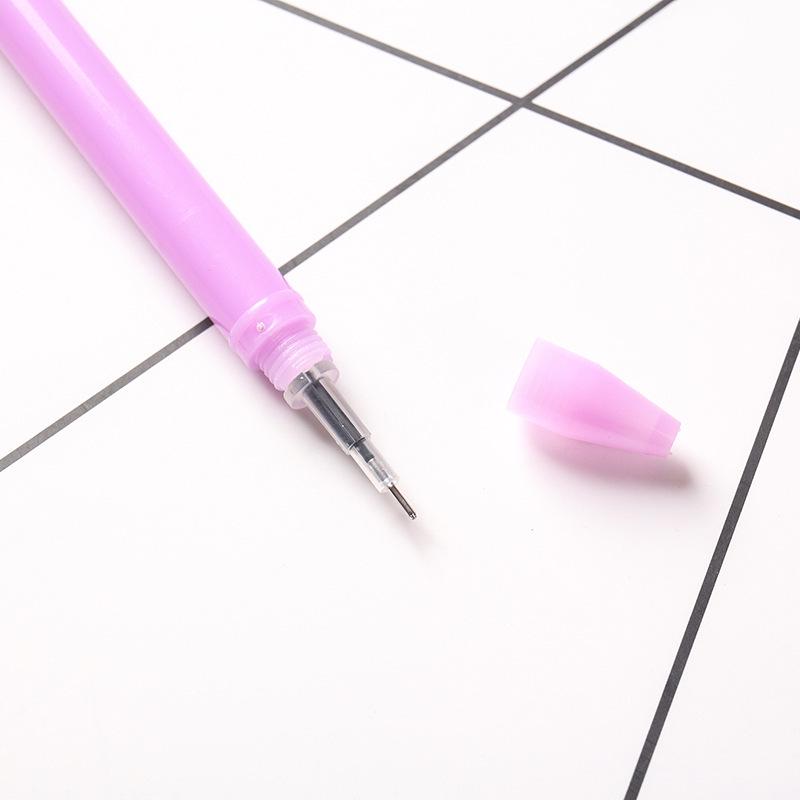 Korean Style Cute Cartoon 5-Piece Neutral Pen Set for Students, Water-Based Ink