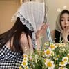Spring Lace Triangle Hair Scarf Scarf  Headscarf Elegant Headwear for Girl Y2K Jewelry 2024 INS Bandana Women Head Coverings