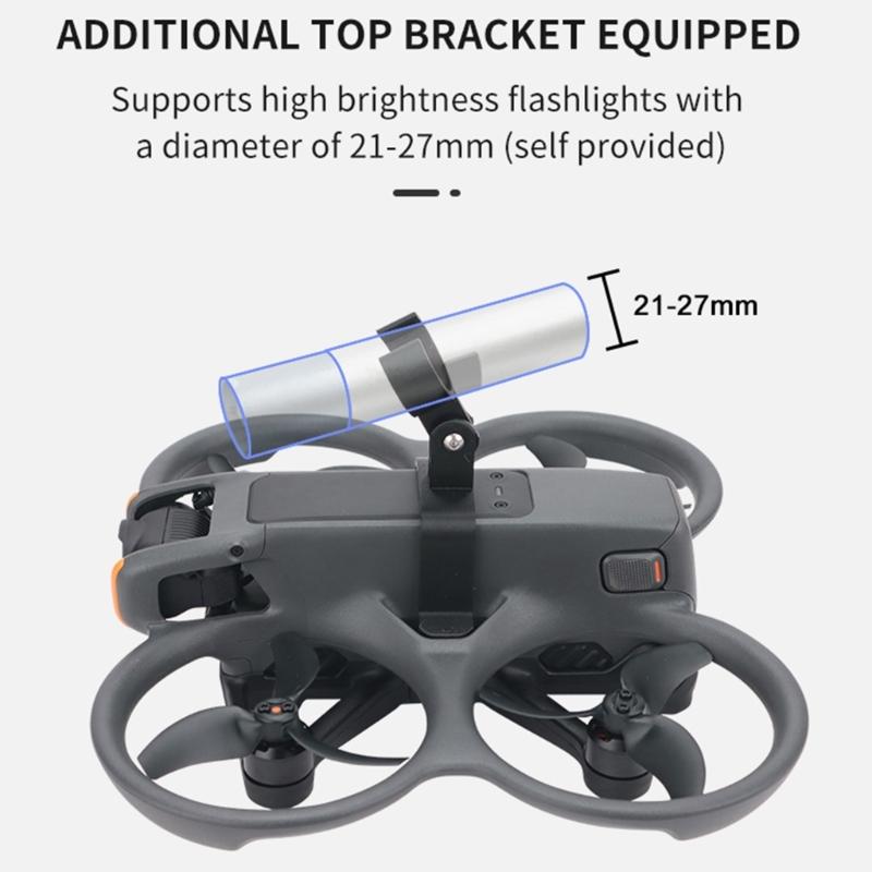 Drones Strobe Light High Lumen LED Spotlights with Brackets for Avata 2 Drones, 120Lumen Waterproof Outdoor Accessory