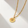 Zodiac Sign Pendant Necklace With Crystal Accents Stylish Layering Chain For Women Minimalist Jewelry Gift