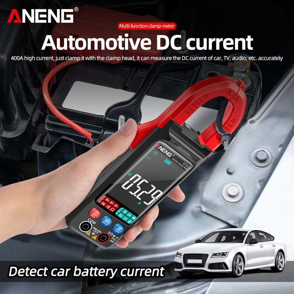 ANENG ST212 Klešťový měřič Inteligentní digitální klešťový multimetr 6000 pulsů Smart AC a DC voltmetr