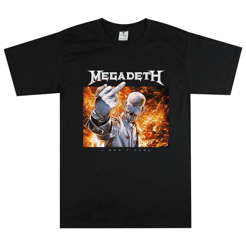 

Megadeth I Don t Care Graphic Merch Tees O-neck Summer Short Sleeve T-shirt Unisex Streetwear Hip Hop Heavy Mental Tshirts - ... S