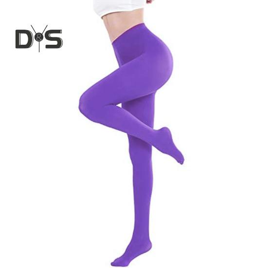 Women Pantyhose High Waist Solid Color High Elasticity Skinny Thin Candy Color Anti-slip Cosplay Performance Tights Work Daily Wear Long Stockings