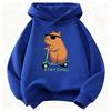 Funny Stylish Capybara Fashion Design Sweatshirt Children's Hoody for Boys Girls Autumn Winter Casual Hoodies