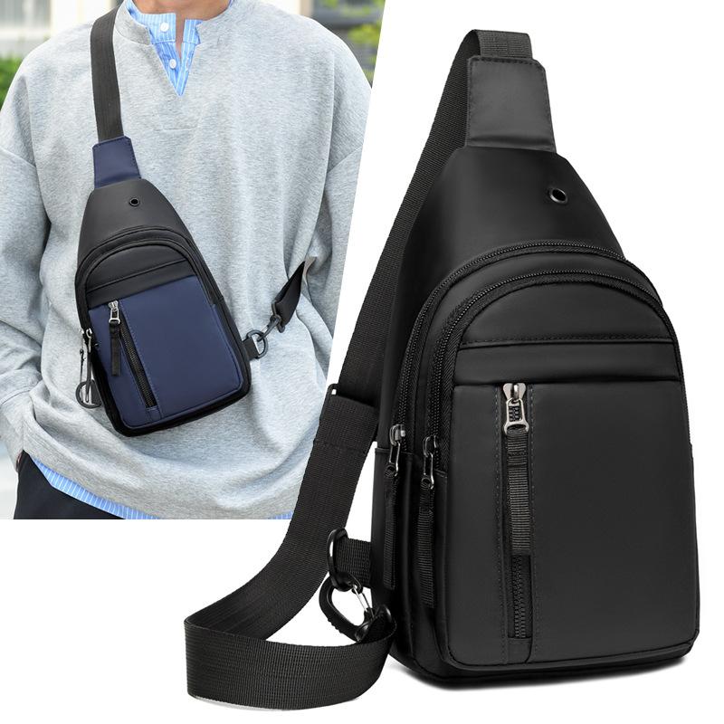 Breast Bag New Men's Multi-functional Simple Fashion Trend Shoulder Bag Business Commuter Messenger Bag