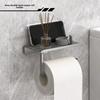 Self Adhesive Toilet Paper Roll Holder Plastic Mobile Phone Rack Toilet Manager Holder  Bathroom