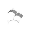 MAWA Non-Slip Hangers, 46P Economic, 46cm Wide, Men's, Black, 20-Pack, Made In Germany, 10-Year