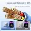 120W Super Fast Charge 10A Type-C Cable - Liquid Soft Rubber, Thickened for Durability