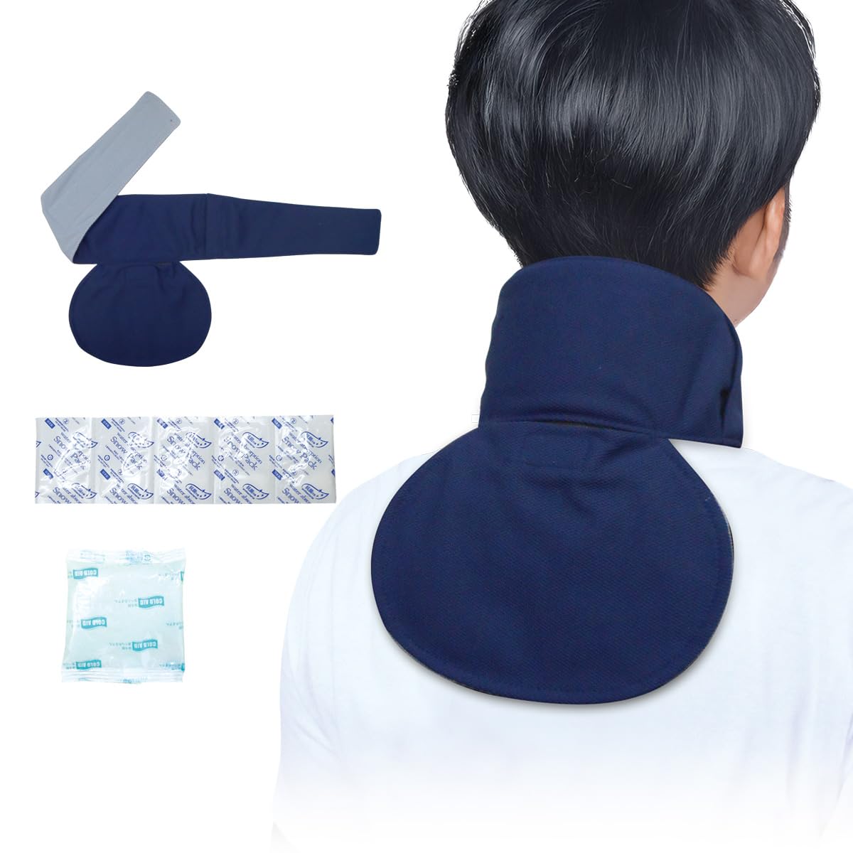Cooling Neck Cooler Keeps your neck and back Cool Cool and refreshing cooling down [Hiyakaro BR-501] cool! Bandana! синий