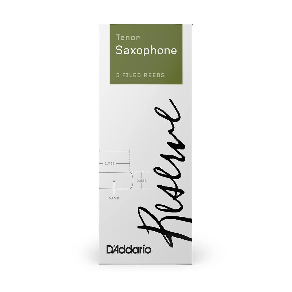 D'Addario WoodWinds D'Addario Tenor Saxophone Reeds, Reserve, DKR0535 [Hardness: 3.5], Pack of 5