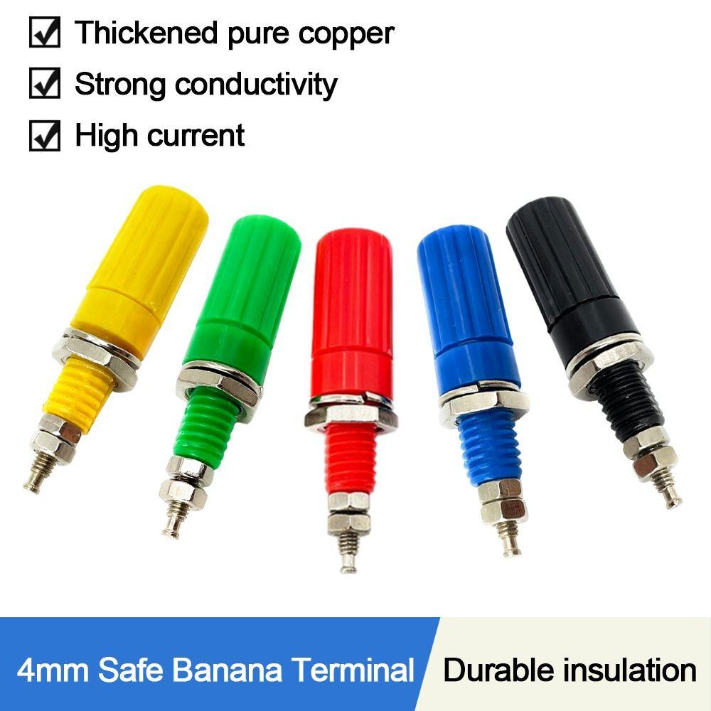 

Insulated 4MM Banana Terminal Safety Banana Jack Socket Test Female Banana Jack Socket Terminal