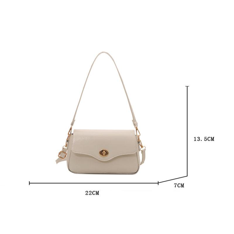Korean Black Small Square Bag For Women Shoulder Crossbody Bag Retro Fashi Handbag Adjustable Shoulder Strap