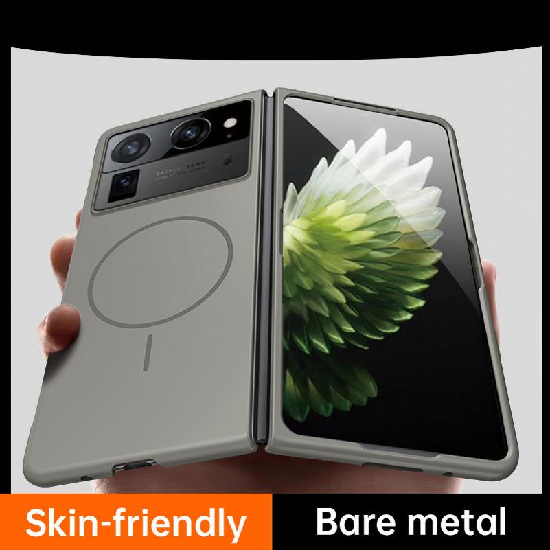 

Slim Bezel-less Skin Feel Thin Magnetic Ring Case For Tecno Phantom V Fold2 Tecno V Fold Camera Protect Cover Tecno Phantom V Fold2