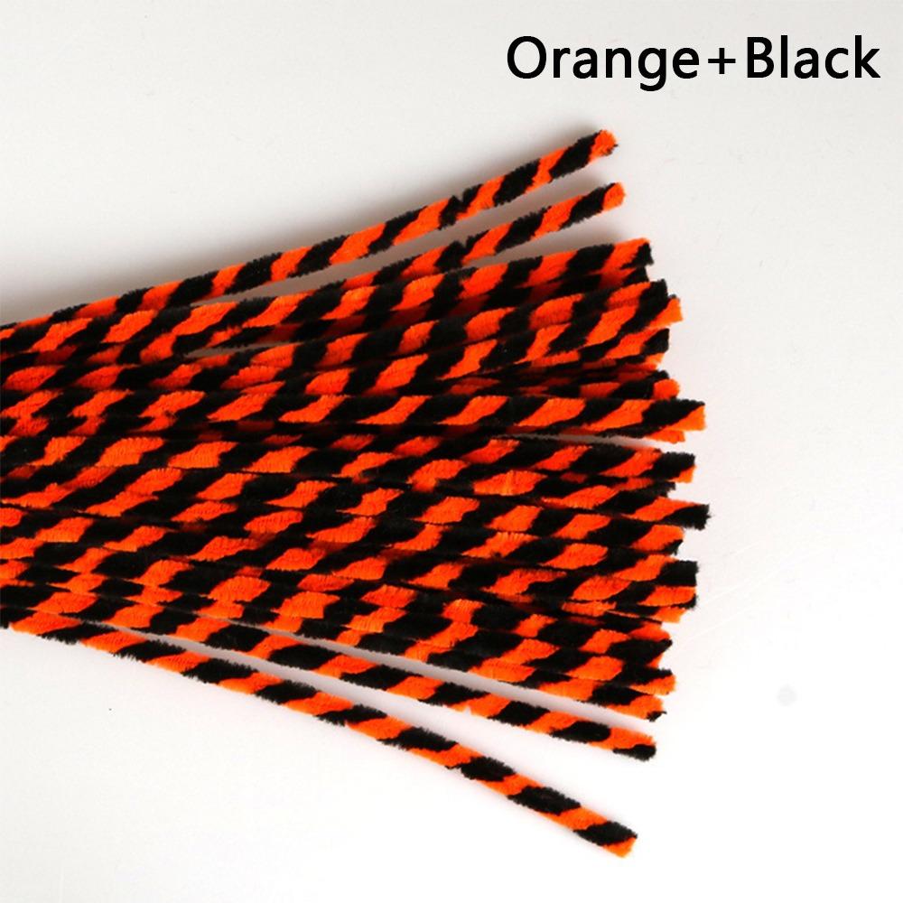 50PCS New Two Color Twisting Stick DIY Handmade Strips Craft Wool Top Stick Children