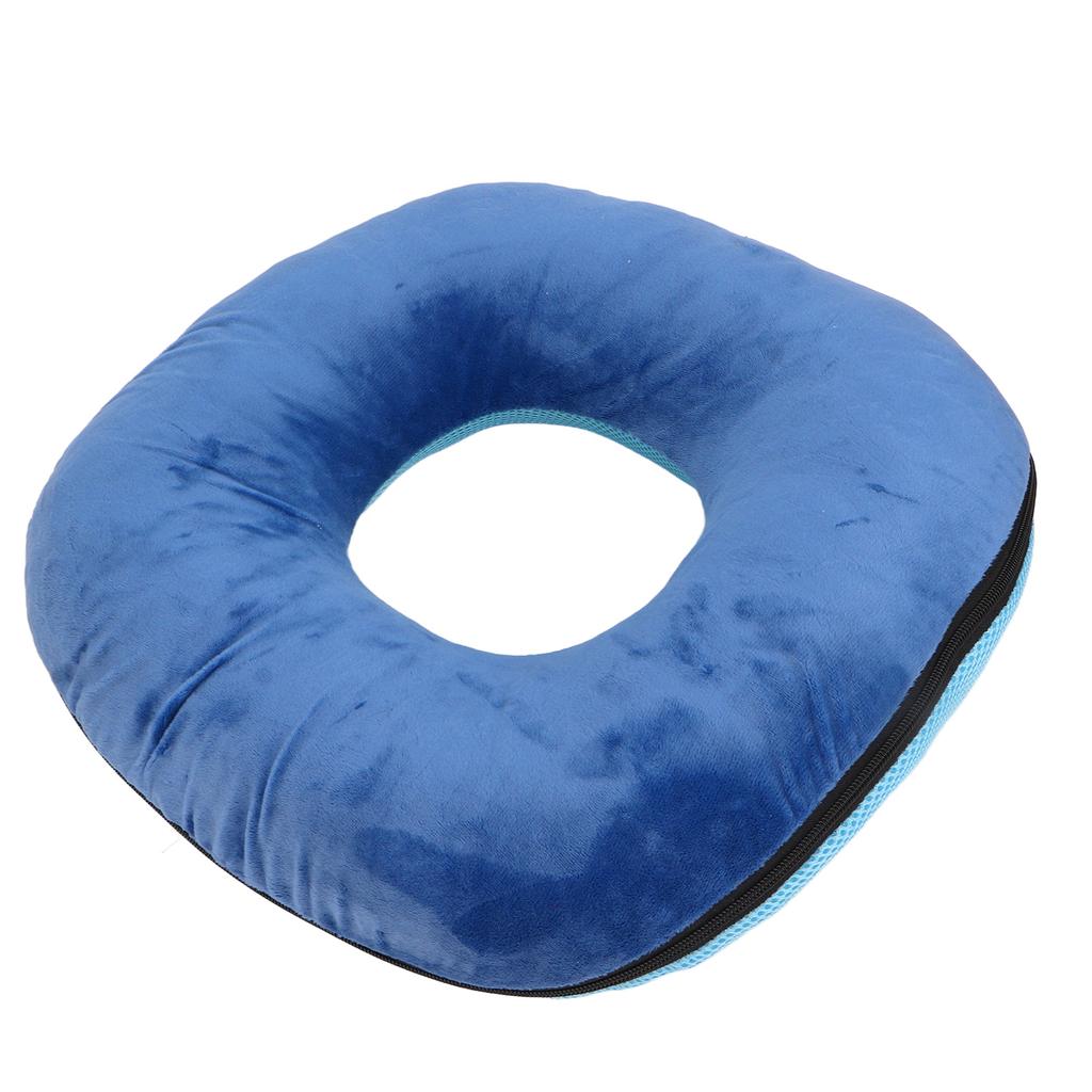 Donut Pillow Dark Blue Soft Breathable Detachable High Elasticity Waterproof Inner Sleeve Bed Sore Cushion