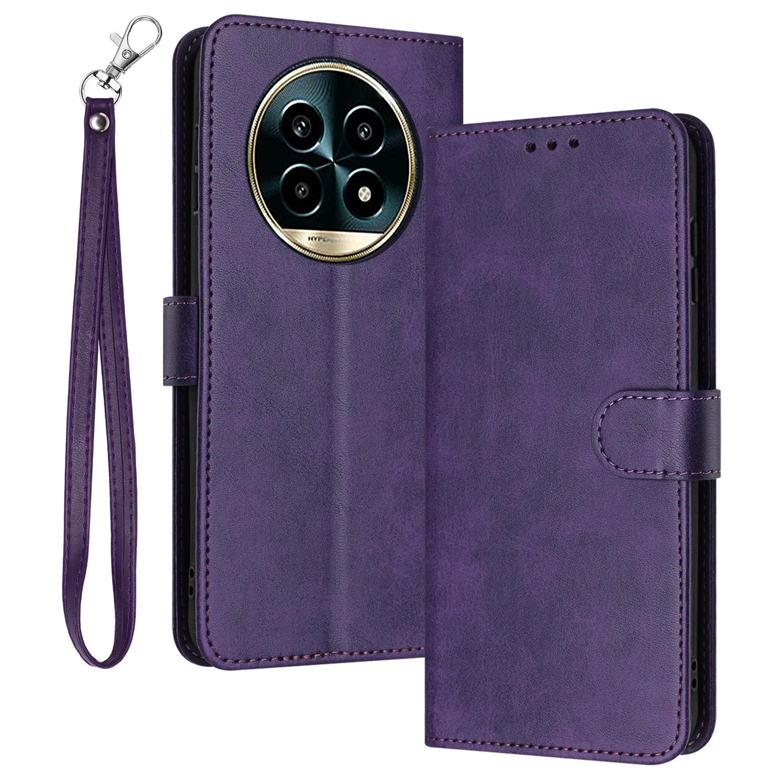 

Для Realme 13 Pro 5G (Глобальний)/13 Pro+ 5G (Глобальний) Чохол-відкидна підставка, шкіряний PU-гаманець, телефон, теляча текстура Purple