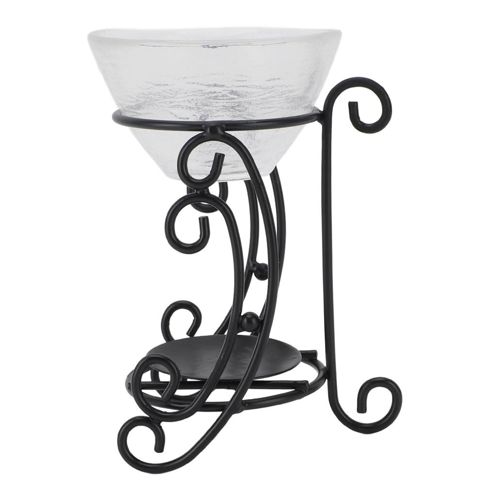 Essential Oil Burner Metal Iron Glass Vintage Home Decoration Tealight Candle Holder Wax Warmer Oil Burner