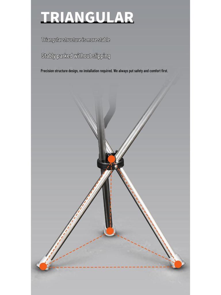 Tragbarer faltbarer Krückenhocker – Rutschfest, Leicht, Multifunktional für Reisen, Pendeln, Wandern & den Heimgebrauch