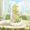 Idea Construction Building Brick Mini Block Water Pavilion Flower Bloom House Educational Toys With Light For Kids Gifts
