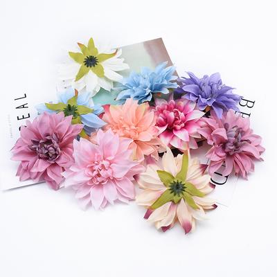 50/100Pieces Decorative Flowers Home Decoration Accessories DIY Gifts Box Scrapbooking Wedding Brooch Cheap Artificial Flowers
