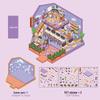 Micro Ink 3D Cartoon Decompression Stickers for DIY Miniature Scene Journals